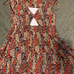 FREE PEOPLE keyhole floral dress